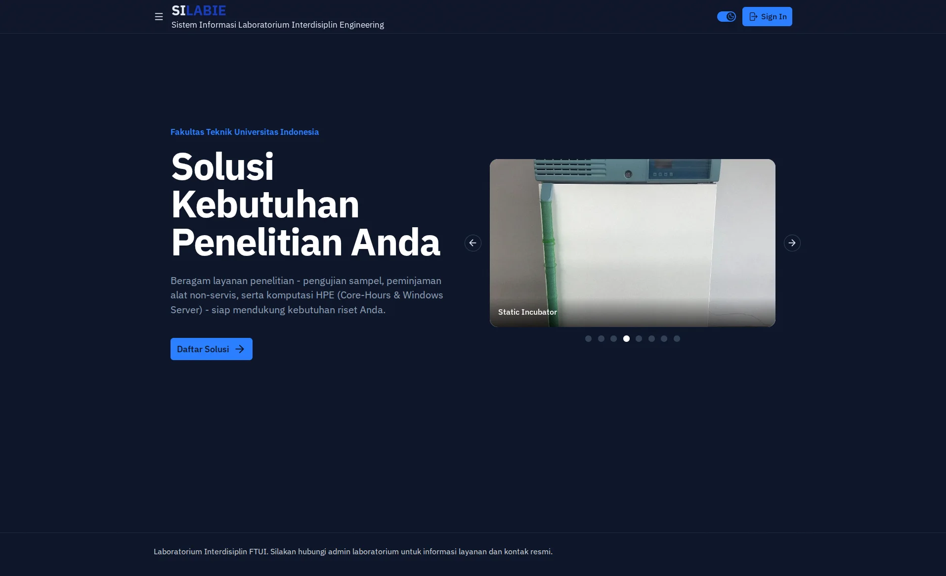 SILABIE application interface